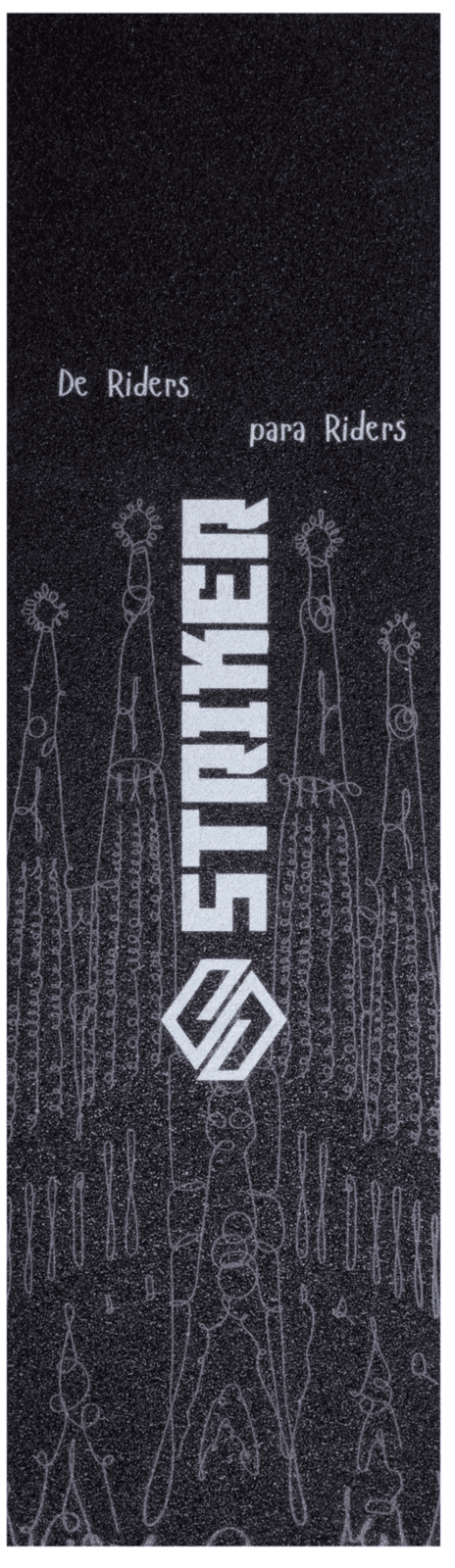Striker - De Riders Para Riders - Black - Griptape na koloběžky