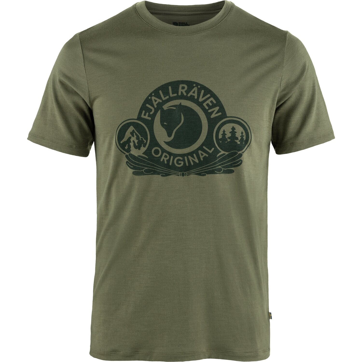 FJÄLLRÄVEN Abisko Wool Classic SS M, Laurel Green (vzorek) velikost: M