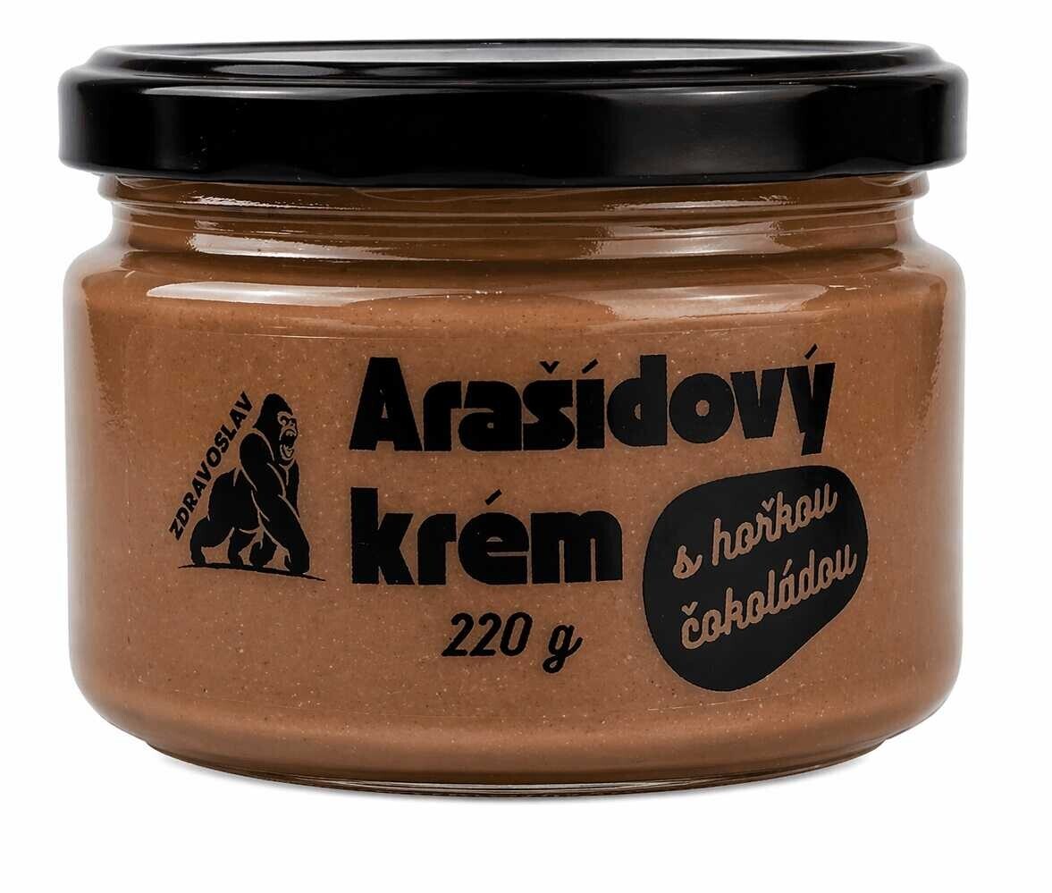 Zdravoslav Arašídový krém s hořkou čokoládou 220 g