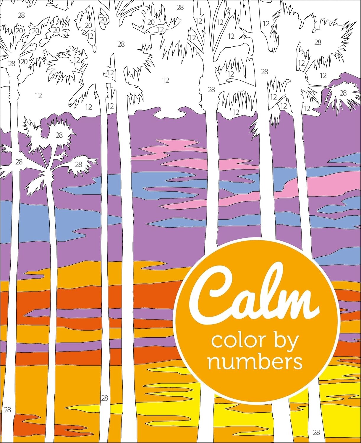 Calm colour by numbers, malování podle čísel, Woodroffe David