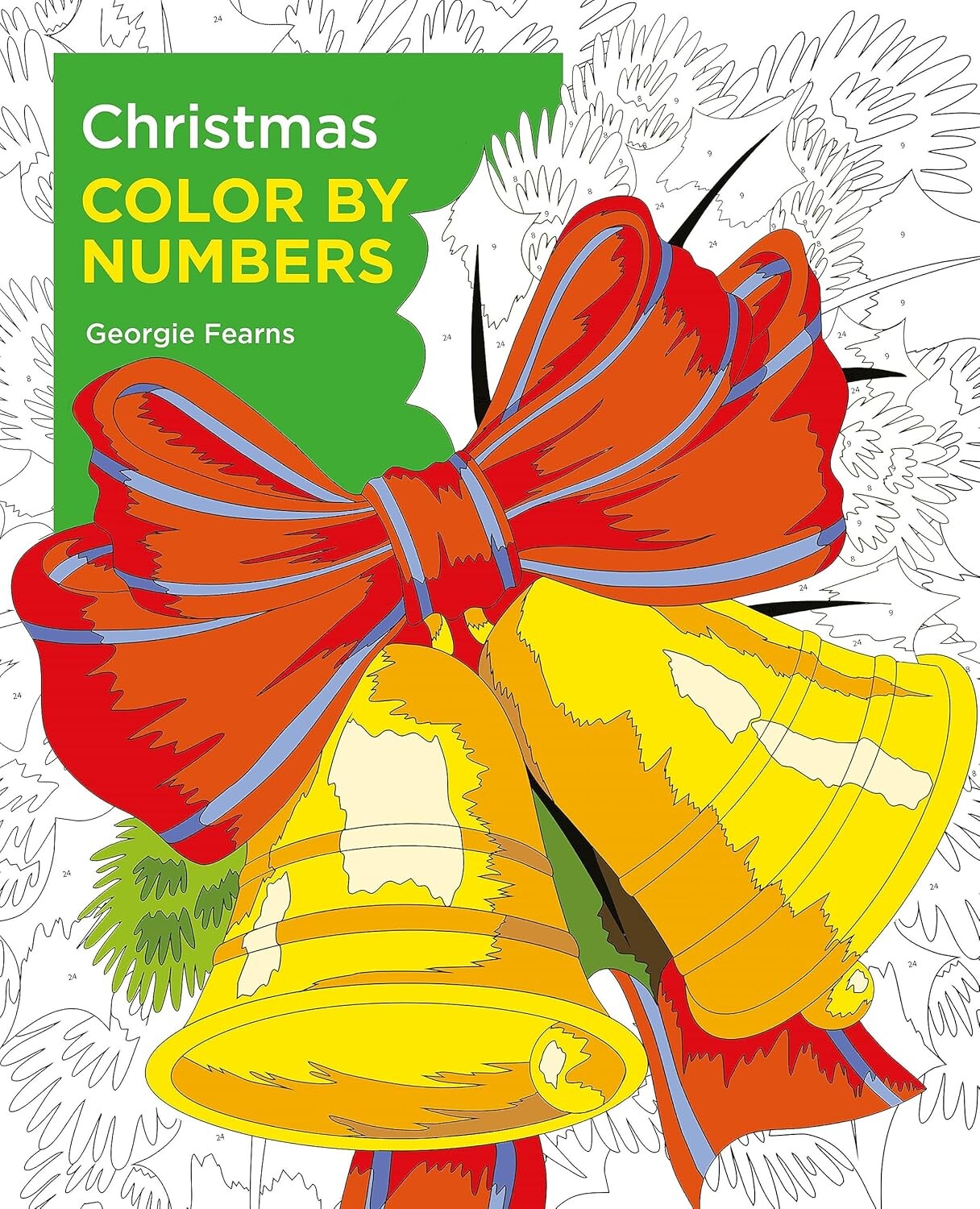 Christmas color by numbers, malování podle čísel, Georgie Fearns