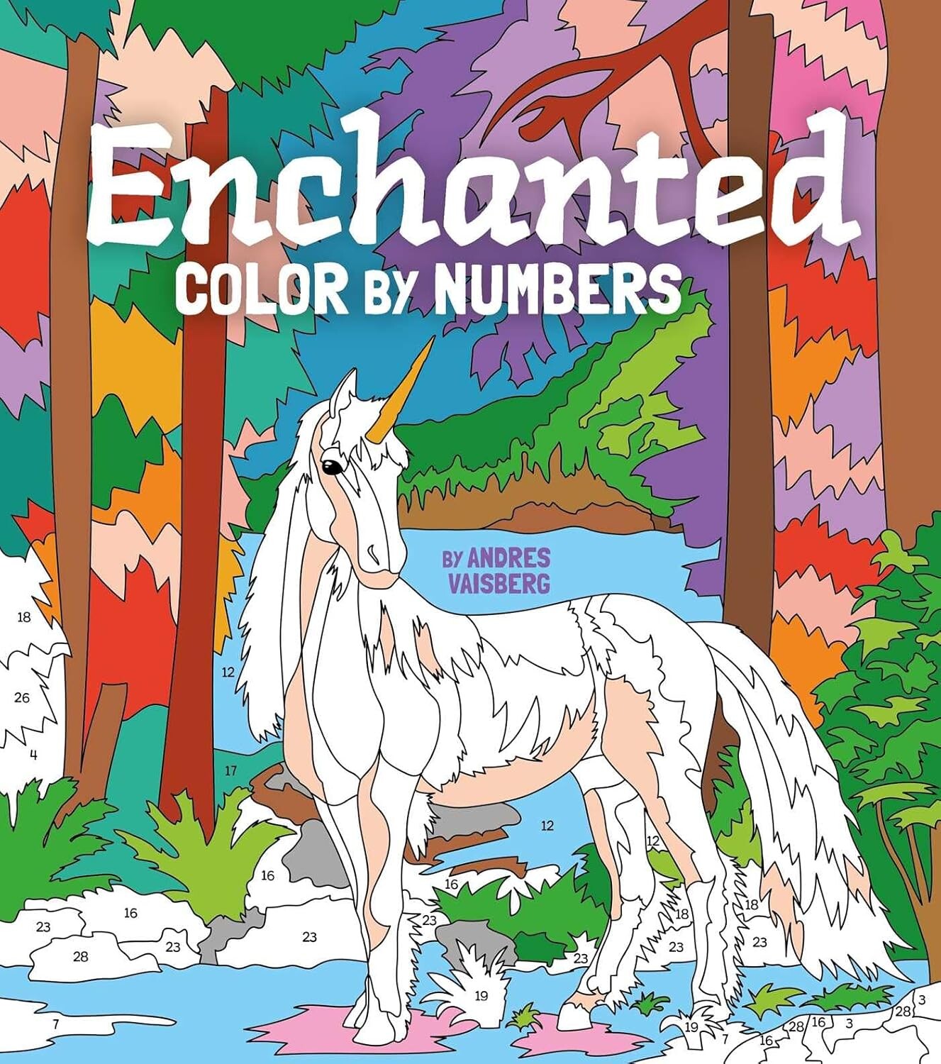 Enchanted color by numbers, malování podle čísel, Andres Vaisberg