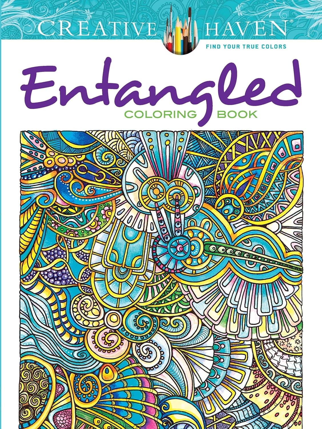 Creative Haven Entangled, antistresové omalovánky, Angela Porter