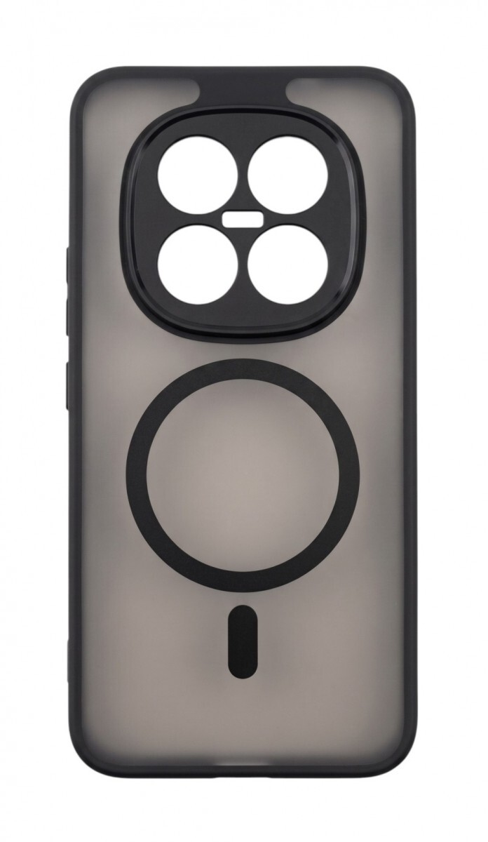 Kryt TopQ Full Matte Xiaomi Redmi Note 15 Pro+ 5G MagSafe průhledný černý 175479