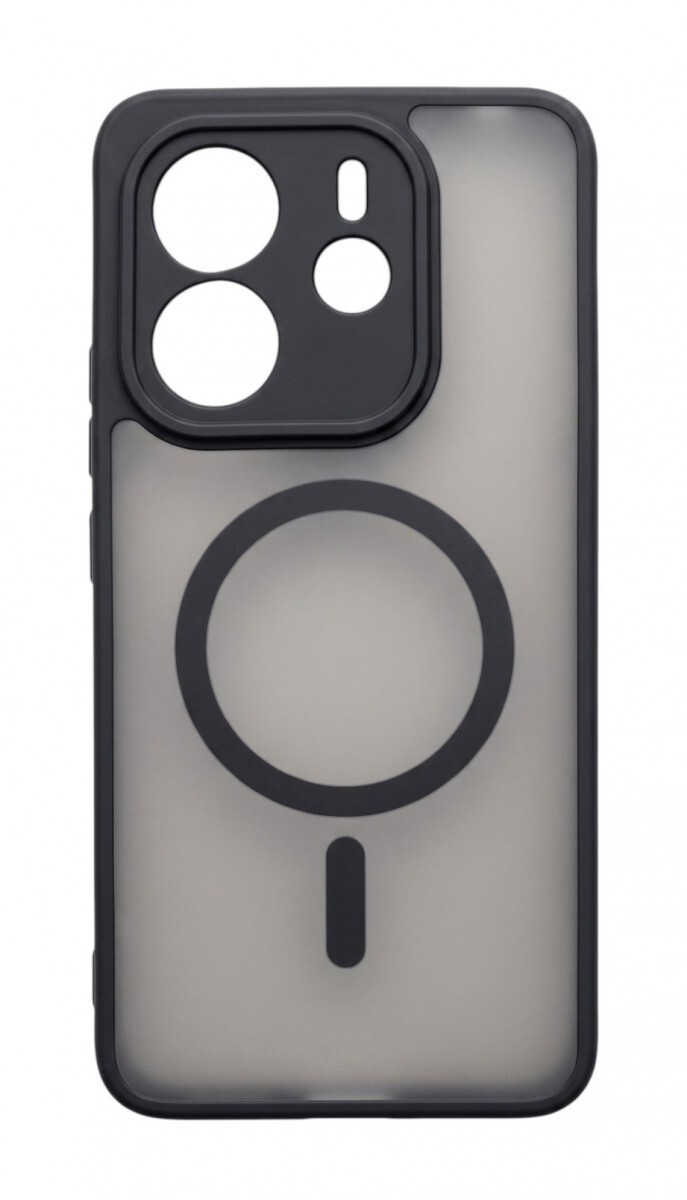 Kryt TopQ Full Matte Xiaomi Redmi Note 14 MagSafe průhledný černý 175471