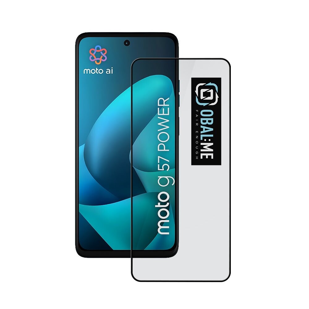 Tvrzené sklo OBAL:ME 5D pro Motorola G57 Power černé