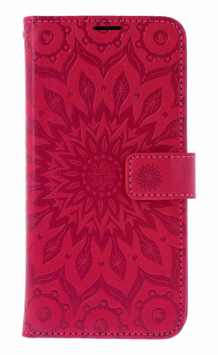 Pouzdro TopQ Samsung A57 5G knížkové Mandala tmavě růžová 174831