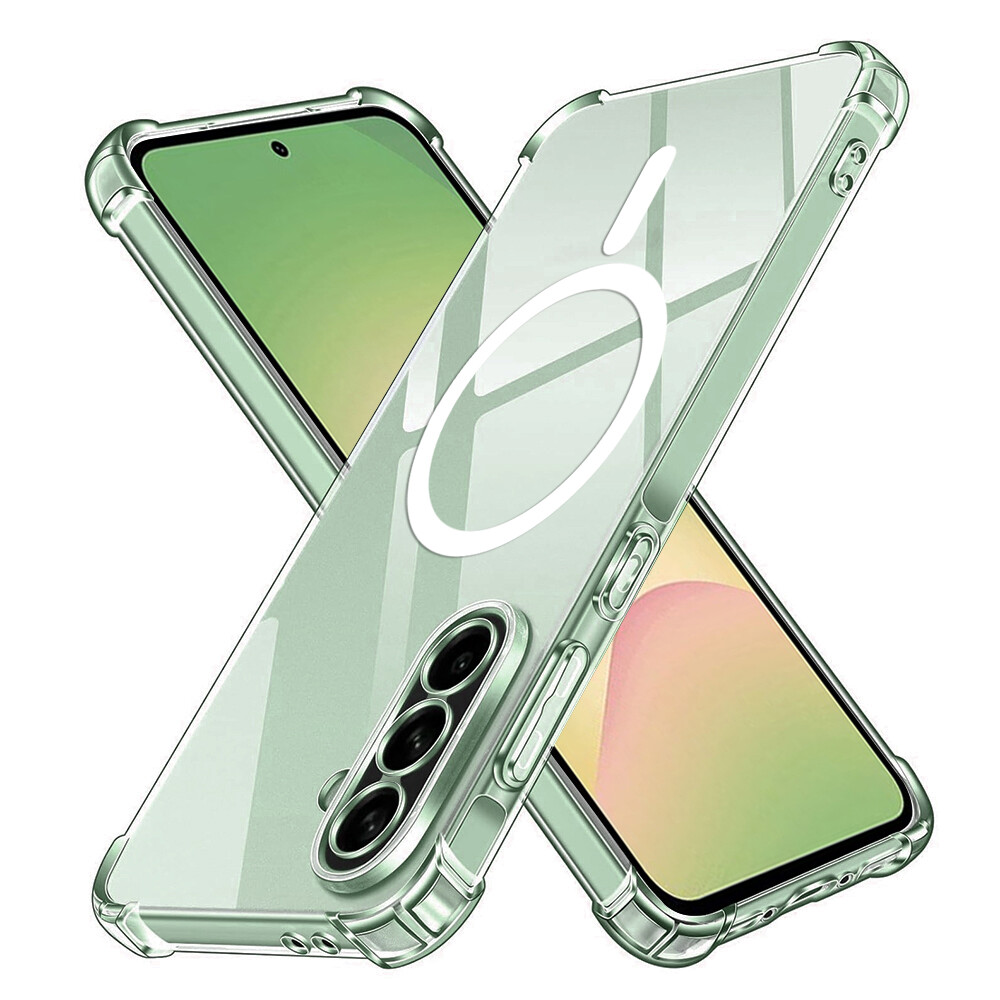 Techsuit Shockproof průhledný silikonový MagSafe pro Samsung Galaxy A56 5G průhledný