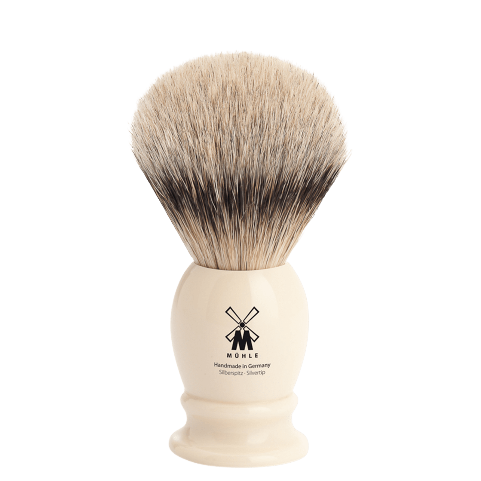 MÜHLE Střední štětka na holení Classic z jezevčích štětin (silvertip badger, imitace slonoviny)