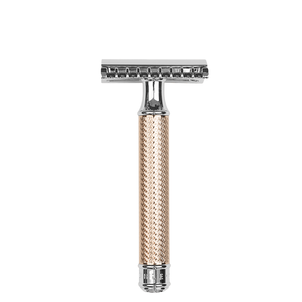 MÜHLE Holicí strojek s otevřenou hlavicí - R41 rosegold