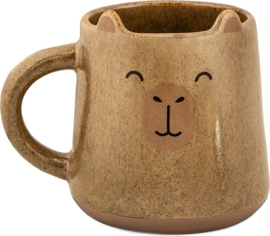 Světle hnědý keramický hrnek 360 ml Mojave Capybara – Sass & Belle