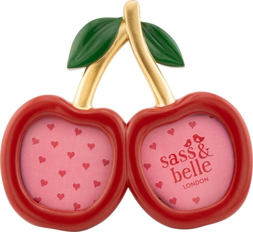 Červený polyresinový stojací rámeček 17,5x15,5 cm Cherry – Sass & Belle
