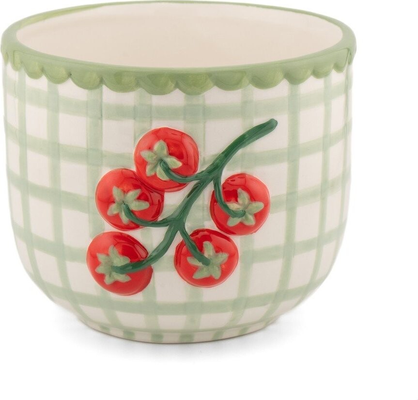 Porcelánový ručně malovaný obal na květináč ø 12 cm Tomato – Sass & Belle
