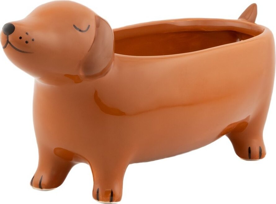 Keramický obal na květináč Sausage Dog – Sass & Belle