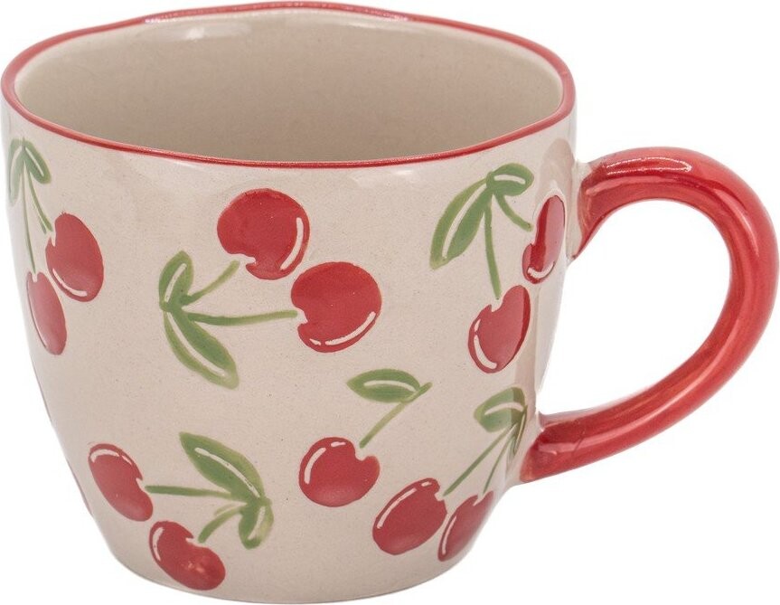 Béžový keramický hrnek 250 ml Cherries – Sass & Belle