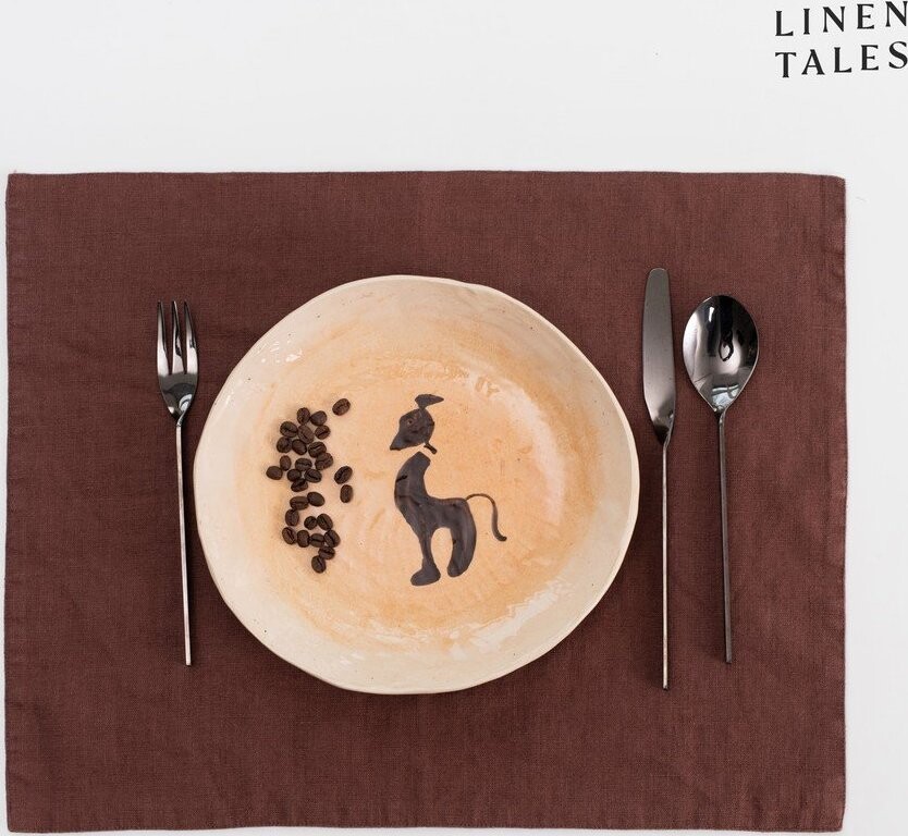 Lněné prostírání 35x45 cm Chocolate – Linen Tales