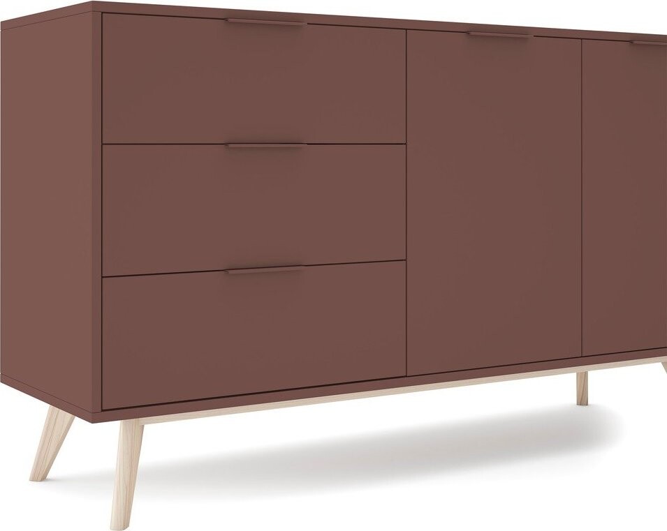 Matná komoda v terakotové barvě 140x81x40 cm Campus – Marckeric