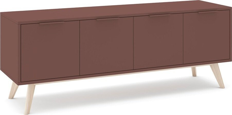Matný TV stolek v terakotové barvě 140x53x40 cm Campus – Marckeric