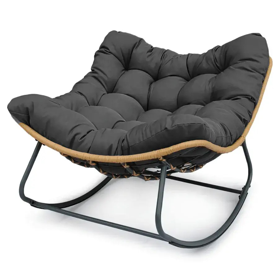 Autronic Zahradní houpací křeslo AZL-G5143 GREY - šedá