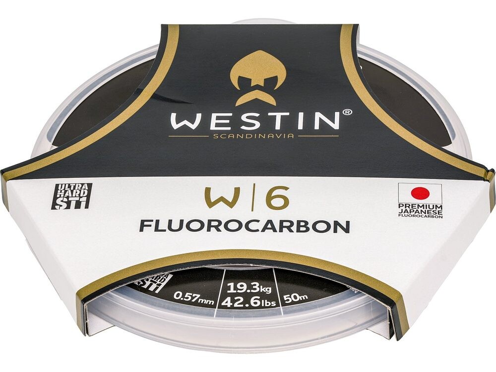 Westin Fluorocarbon W6 ST1 Fluorocarbon 50m - 0,43mm 13,75kg