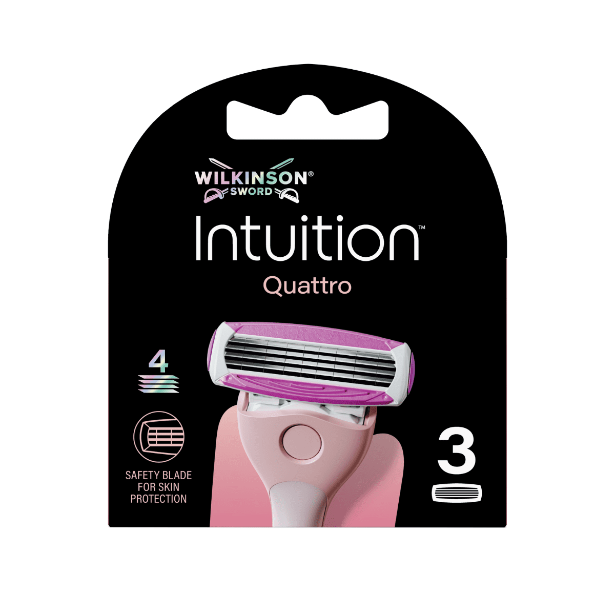 WILKINSON SWORD Intuition Quattro Náhradní hlavice 3 ks