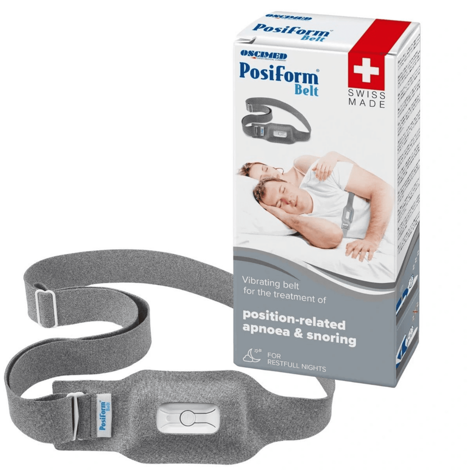 OSCIMED PosiForm-Belt Vibrační pás proti spánkové apnoi a pozičnímu chrápání