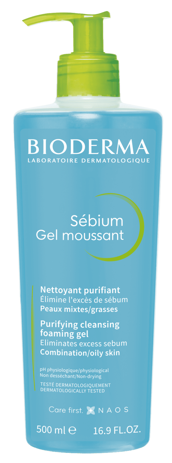 BIODERMA Sébium Gel moussant jemný čisticí gel pro smíšenou a mastnou pleť 500 ml