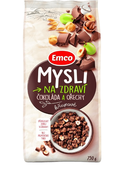 EMCO Mysli čokoláda a ořechy 750 g