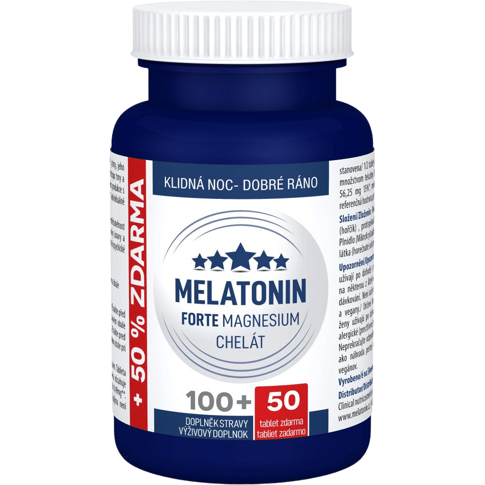 CLINICAL Melatonin Forte Magnesium chelát 150 tablet