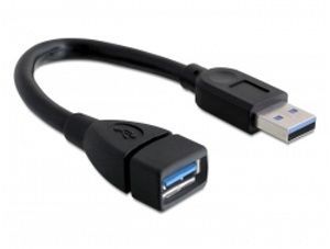 USB 3.0 kabel A-A(F) prodlužovací, 15cm