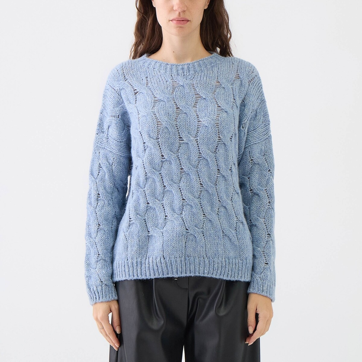 Le Tricot Perugia  GIROCOLLOTRECCEEPAILLETTES  ruznobarevne