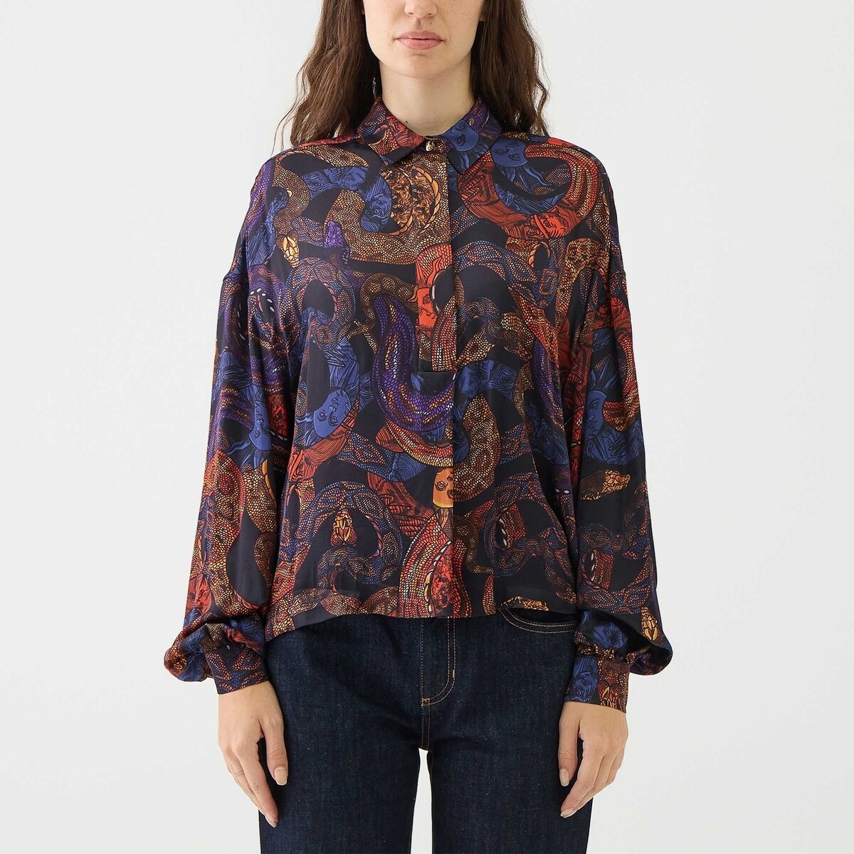 Roberto Cavalli  CAMICIASTAMPASNAKE  ruznobarevne