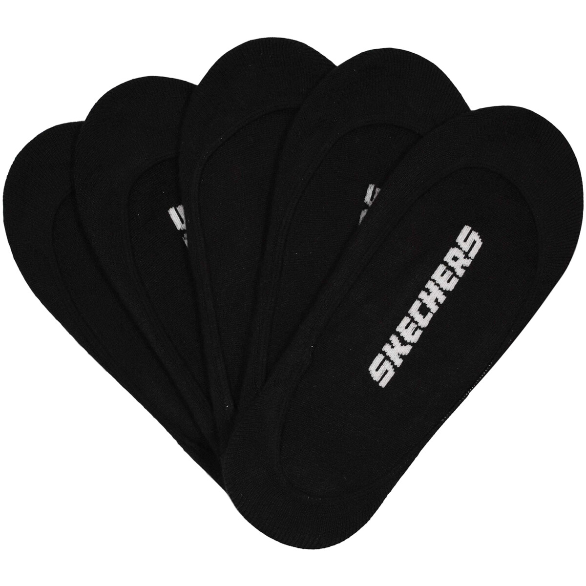 Skechers  5pk Womens Non Terry Socks  Černá