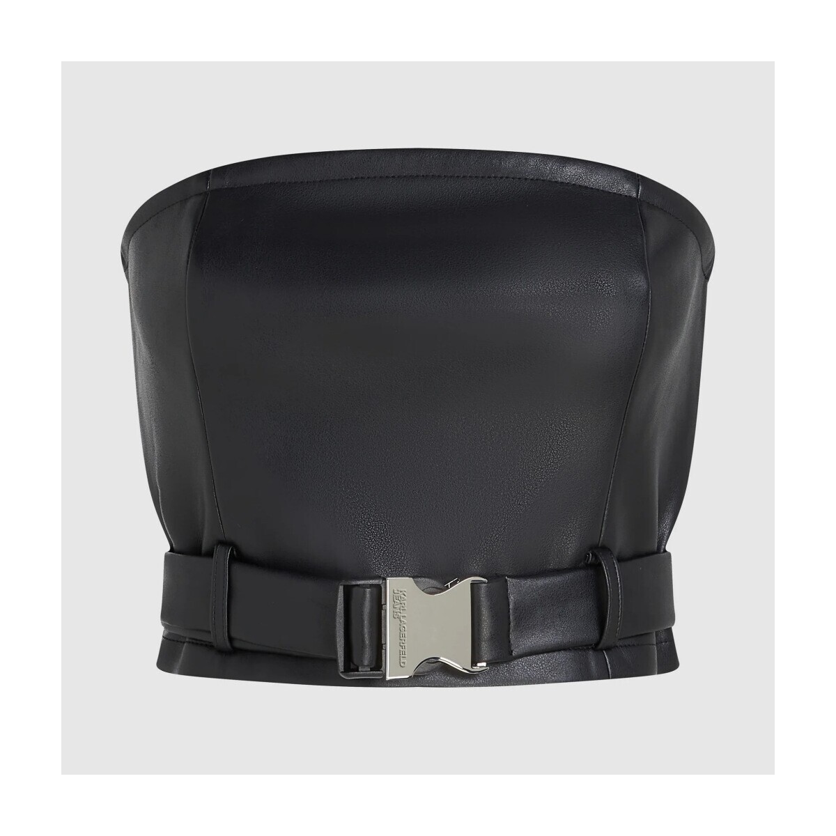Karl Lagerfeld  Tops Mujer Modèle Klj Faux Leather Top  Černá