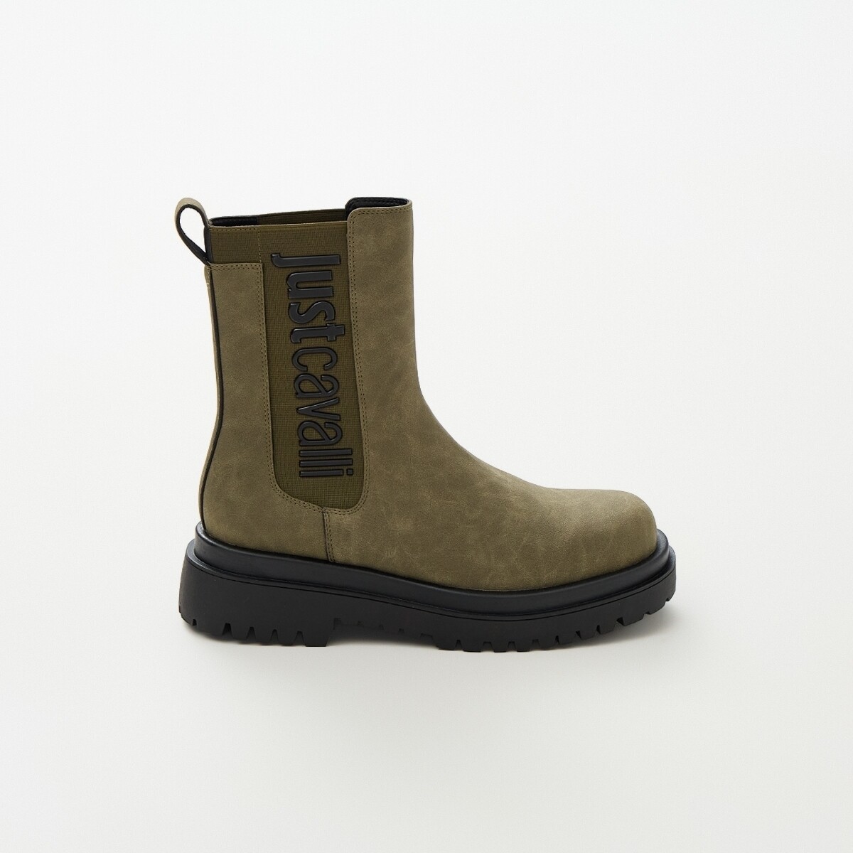 Roberto Cavalli  79RA3S96STIVALETTOECOCAMOSCIOVERDE  Zelená