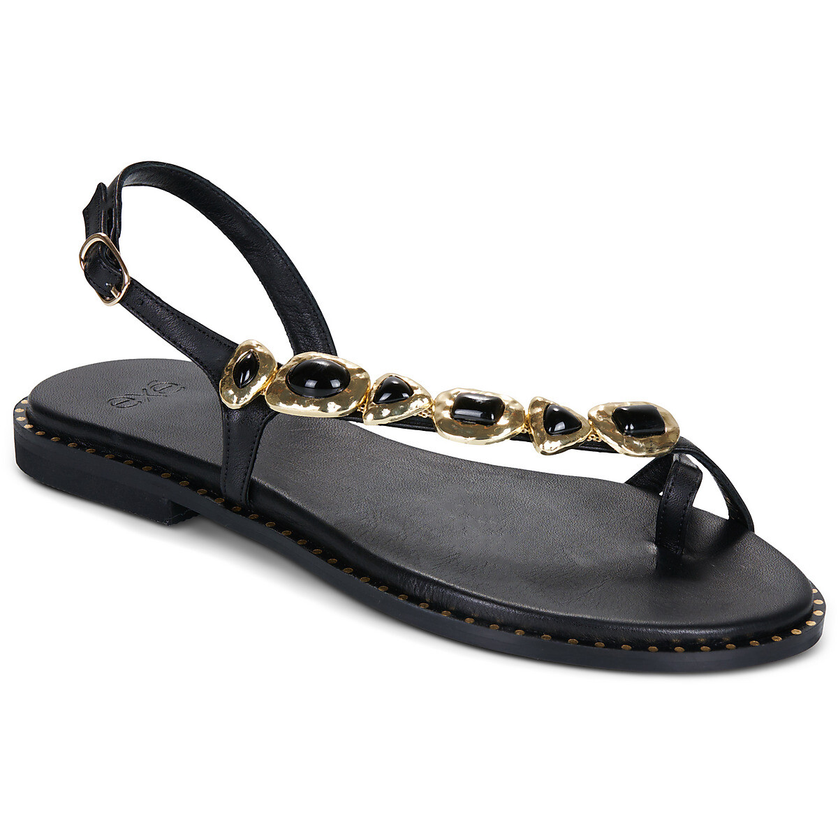 Exé Shoes  557 IRENE-LEATHER-BLACK  Černá