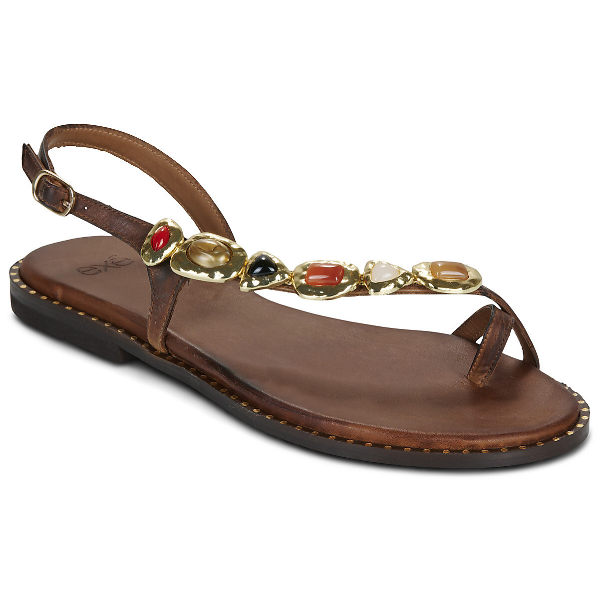 Exé Shoes  557 IRENE-LEATHER-BROWN  Hnědá