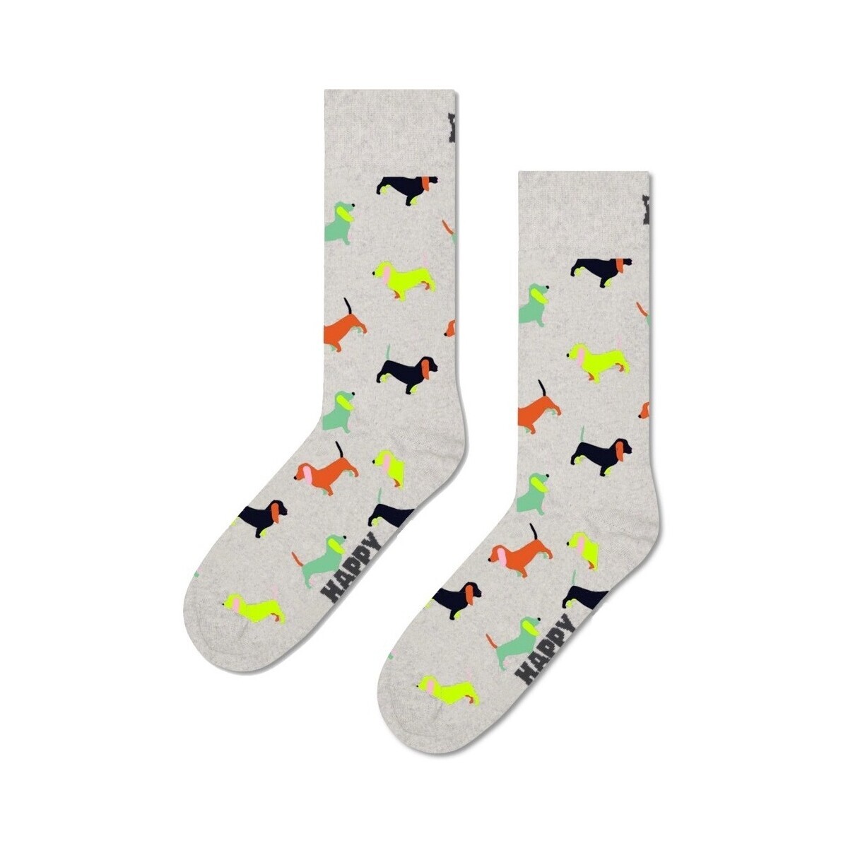 Happy socks  Calcetines Hombre Modèle Puppy Love  Šedá