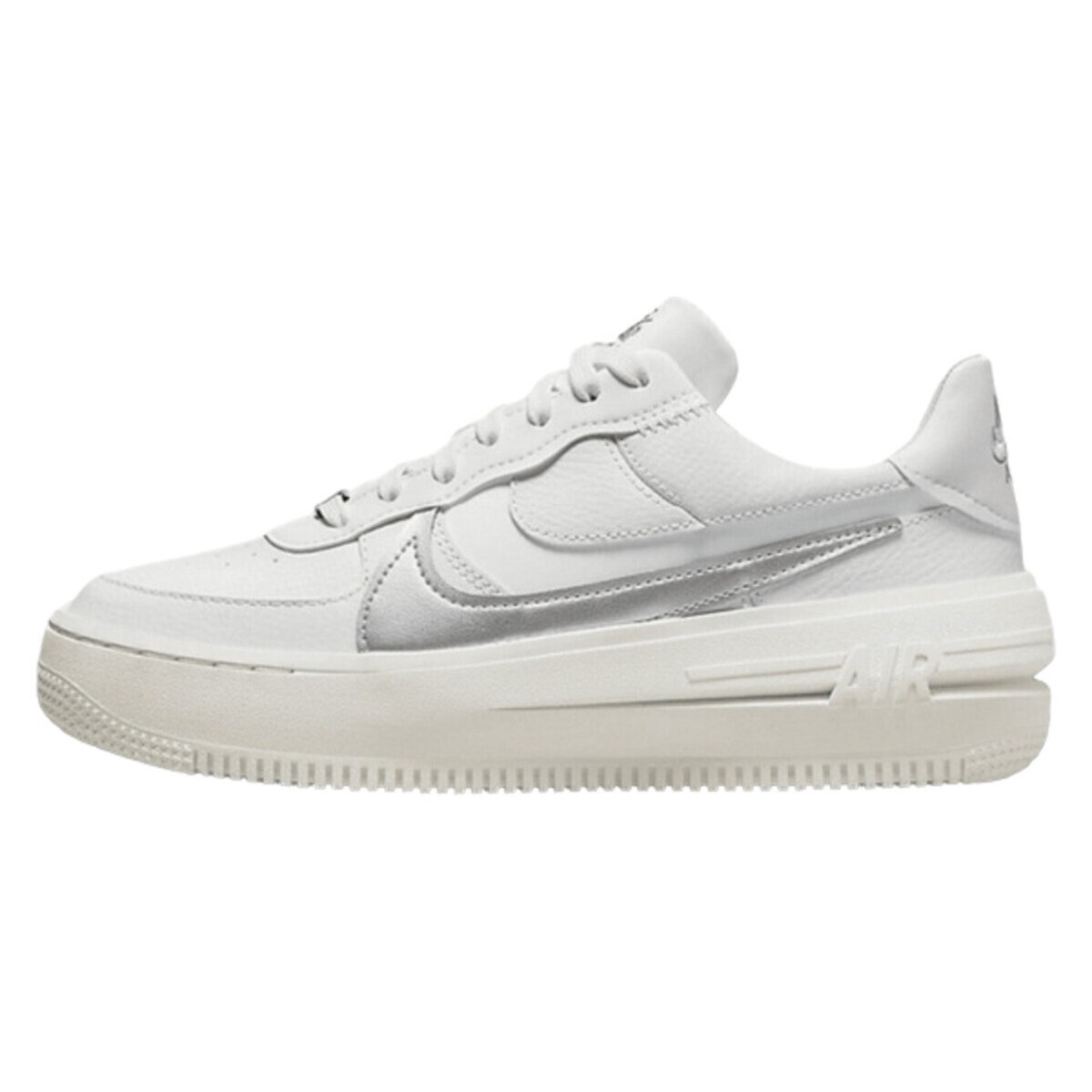 Nike  Air Force 1 Low Platform Summit White Metallic Silver  Bílá