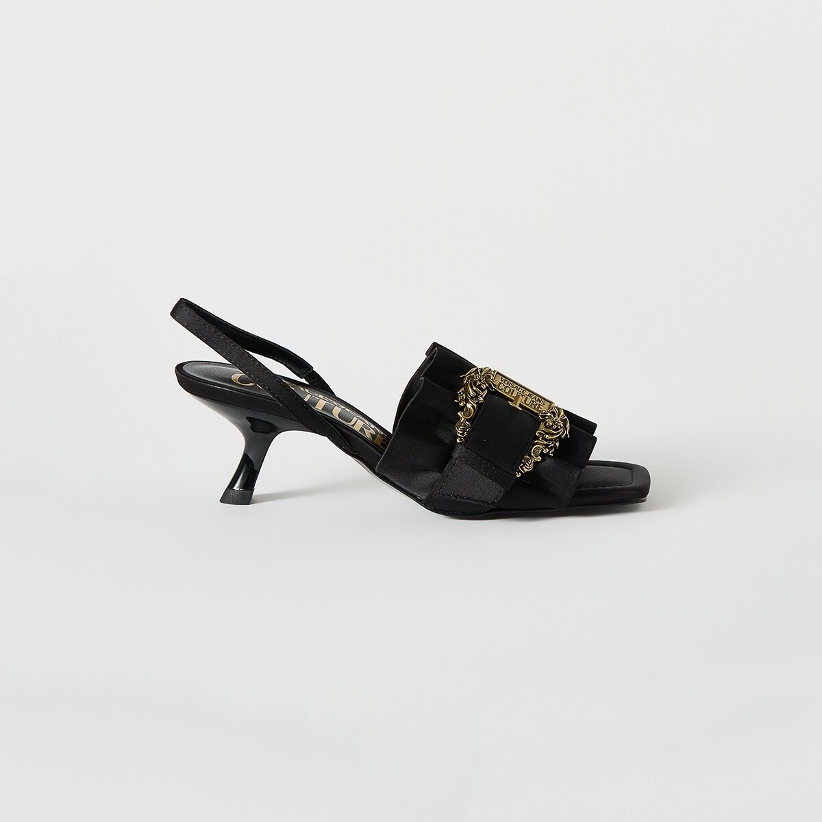 Versace Jeans Couture  80VA3S48SANDALOSATINNEROFIBBIA  Černá