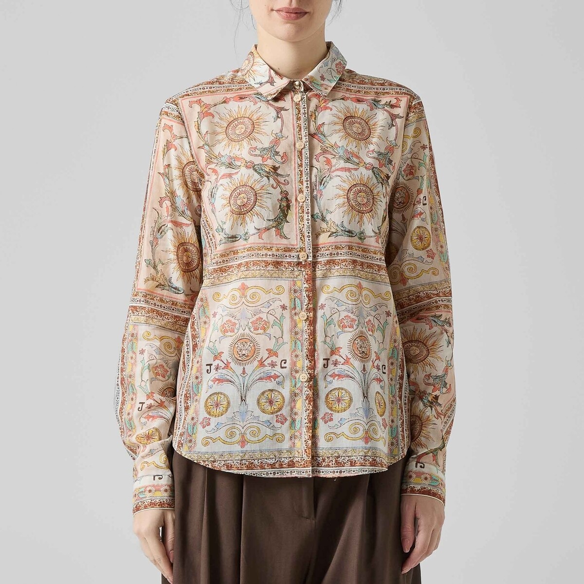 Roberto Cavalli  80PAL222CAMICIASTAMPATAROCCHI  ruznobarevne