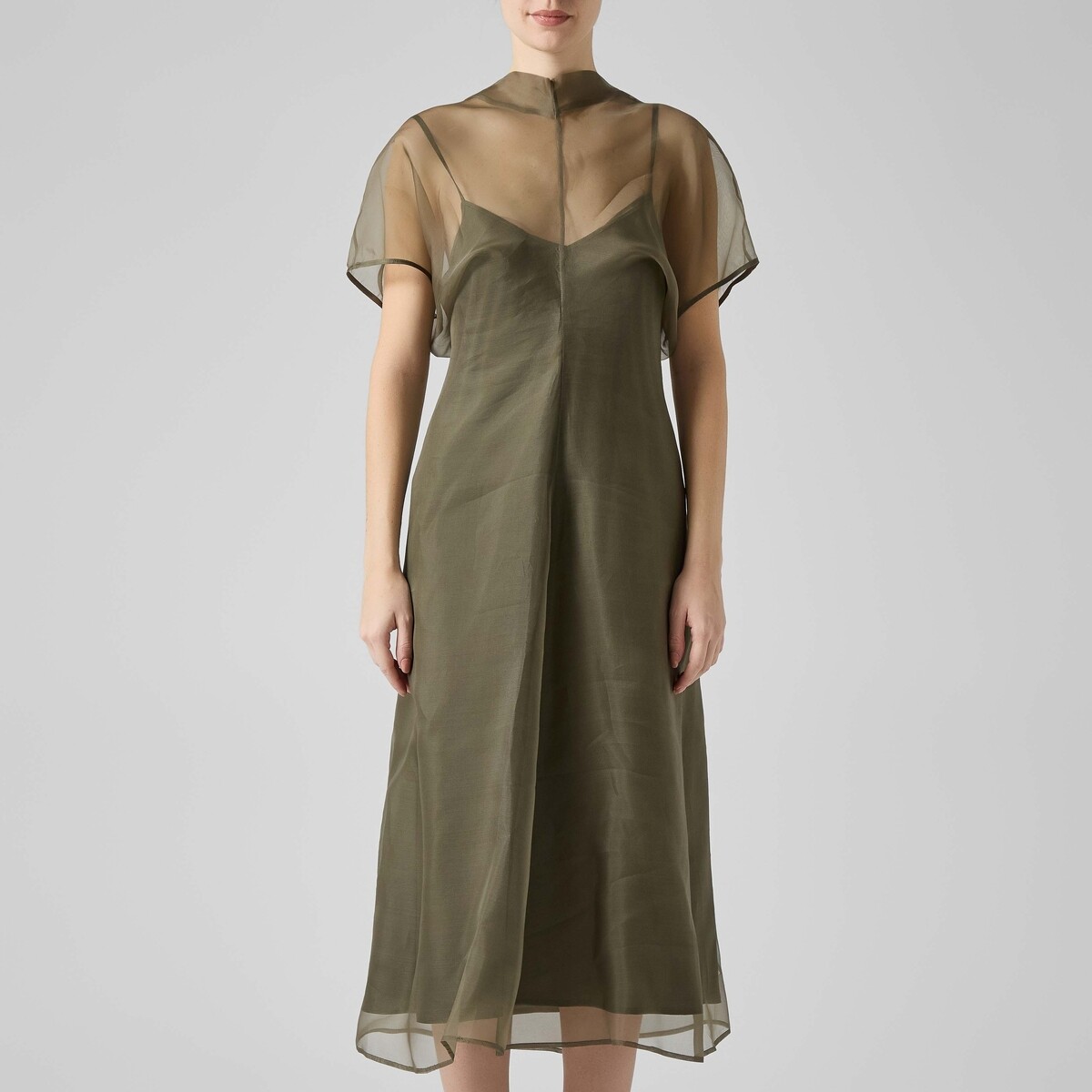 Federica Tosi  41205-409ABITOMIDIINORGANZAVERDEOLIVE  Zelená