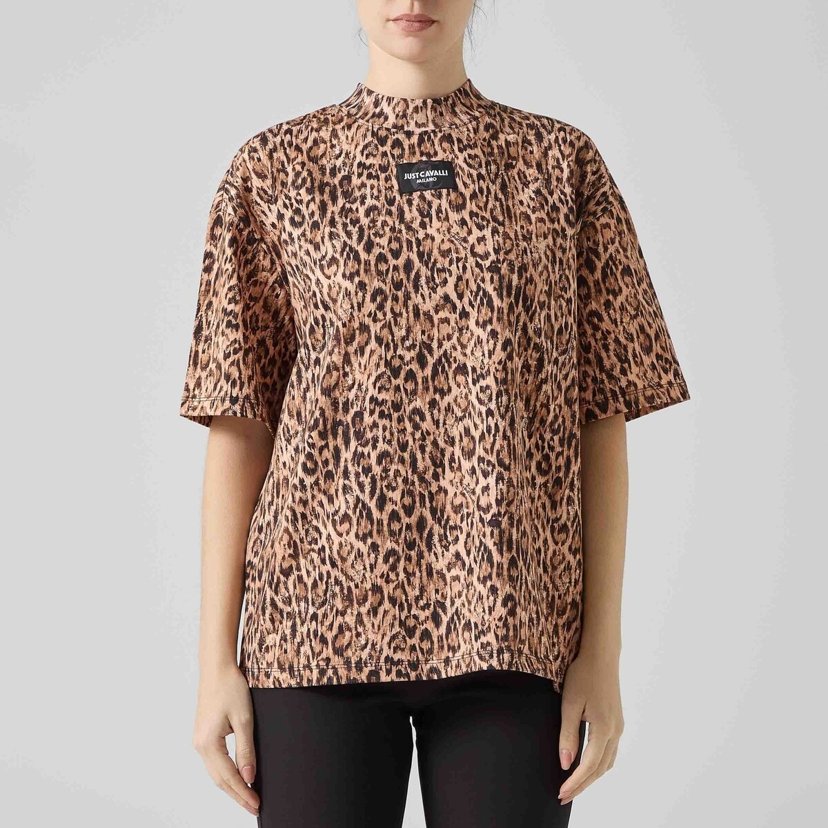 Roberto Cavalli  79PAHE08T-SHIRTLEOPARDOELOGOJUSTCAVALLI  ruznobarevne