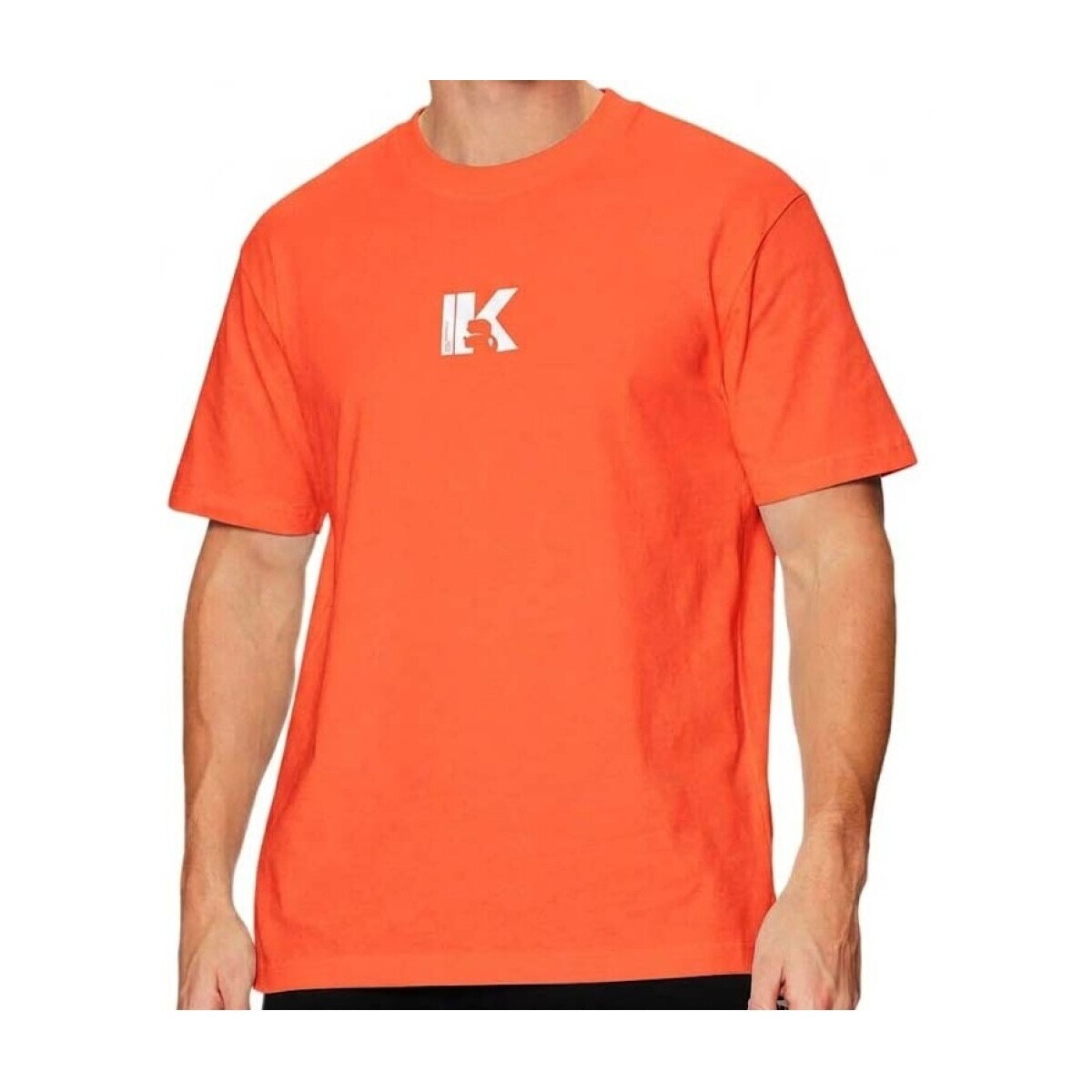 Karl Lagerfeld  Camisetas Hombre Modèle Reg Ss K Logo Tee  Oranžová