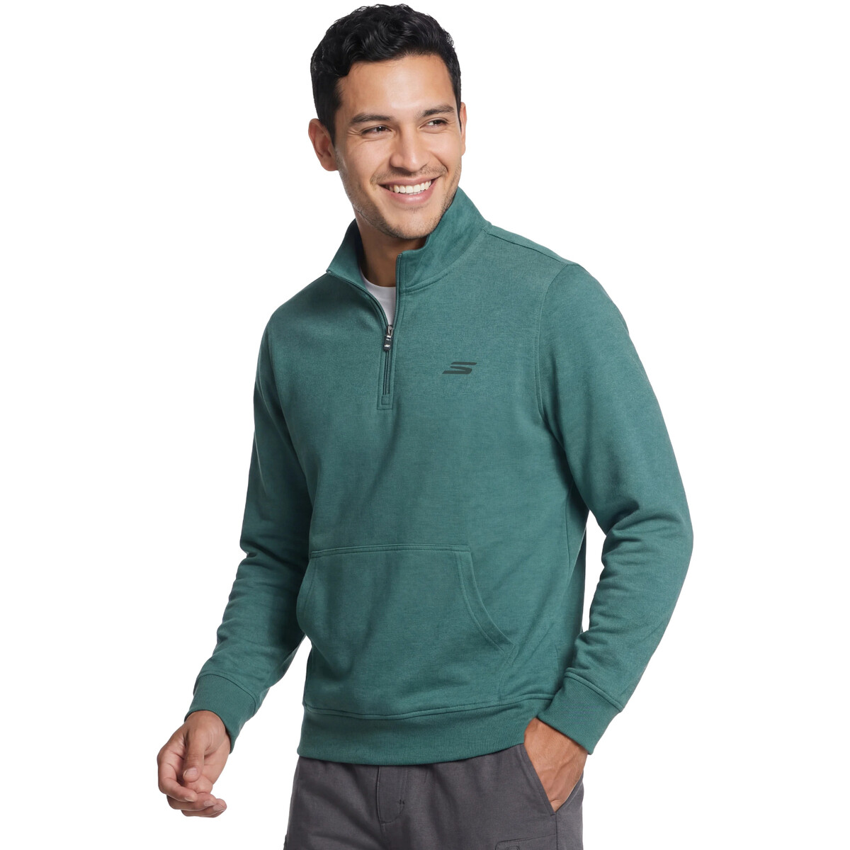 Skechers  Weekend Easy ¼ Zip  Zelená