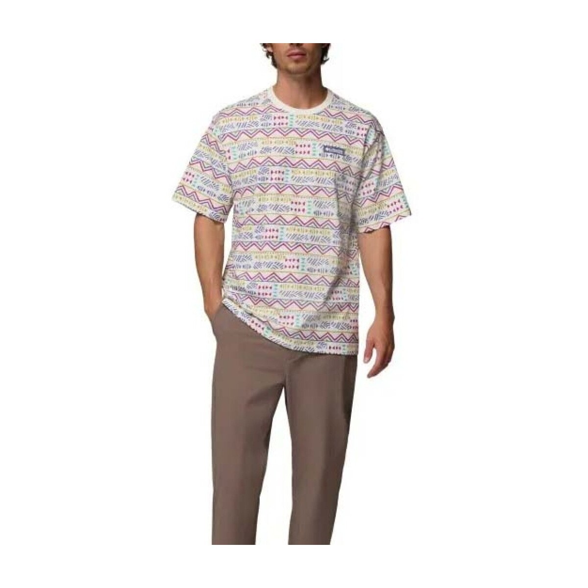 Columbia  Camisetas Hombre Modèle Heavyweight Printed  ruznobarevne