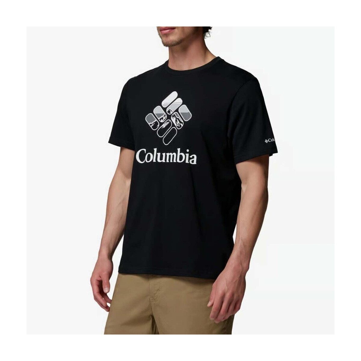 Columbia  Camisetas Hombre Modèle Seasonal Graphic  Černá