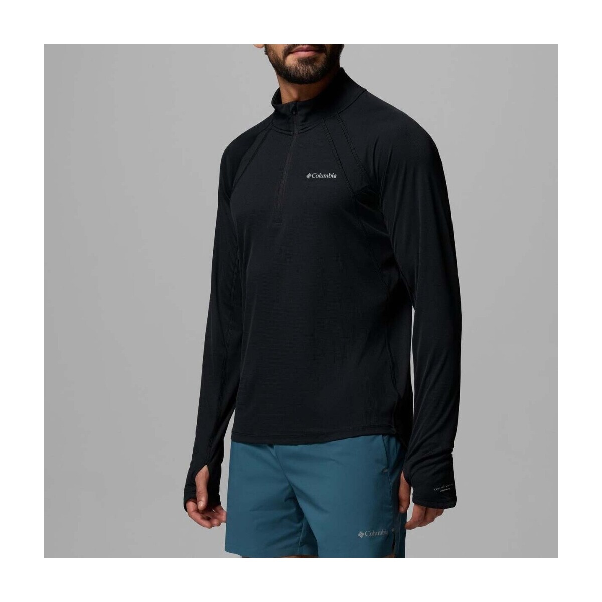 Columbia  Camisetas Hombre Modèle Stealth Spring Ls Hz Tee  Černá