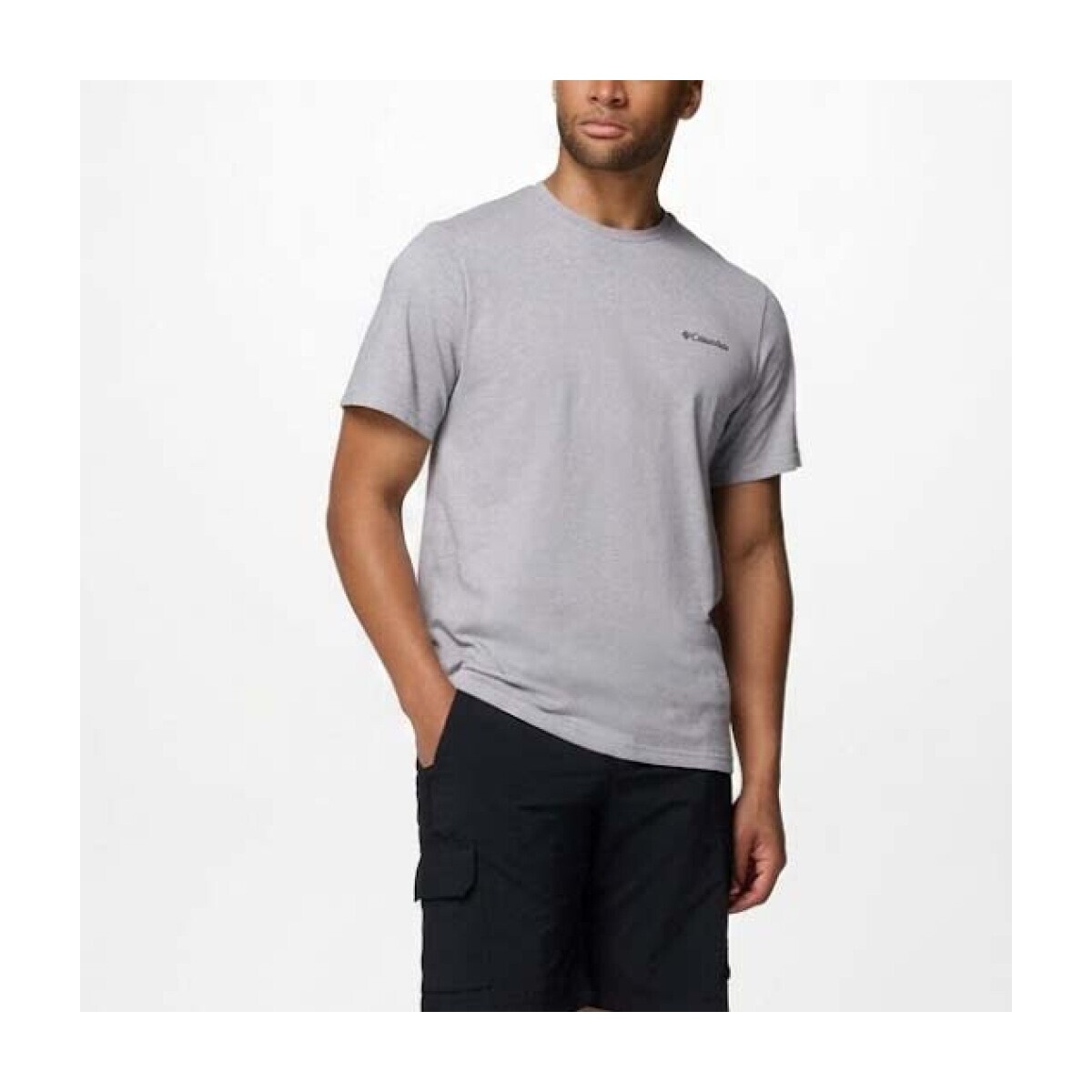 Columbia  Camisetas Hombre Modèle Outdoor Back Graphic  Fialová
