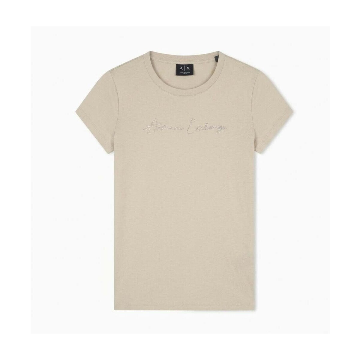 EAX  Camisetas Mujer Modèle Xw001457 Af1035  Béžová